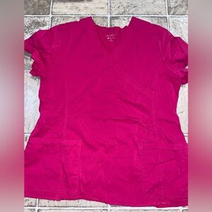 Inspire Fuchsia Scrub Top